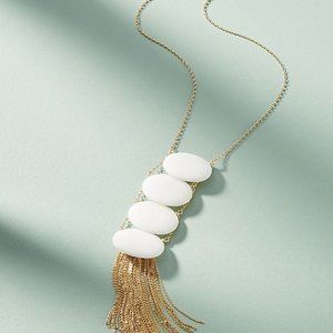 Tumbled Stone Ladder Pendant Necklace